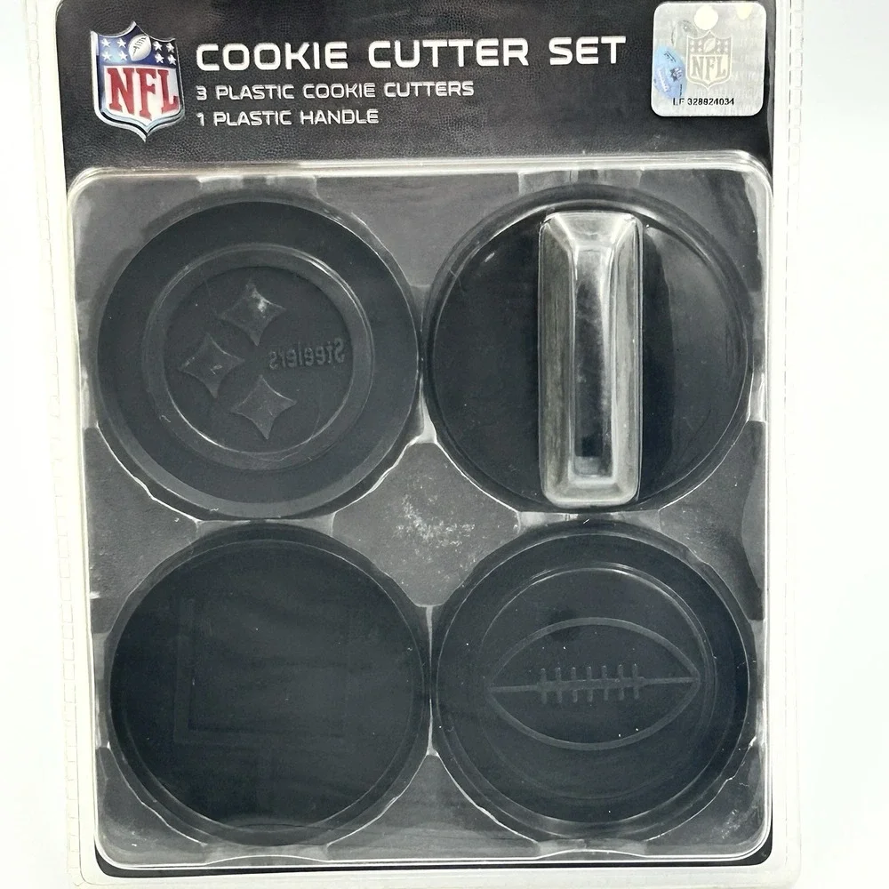 NFL Pittsburgh Steelers Cookie‎ Cutter Set 4pc NEW SEALED
